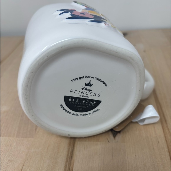 Rae Dunn LOYAL BRAVE TRUE Mug Double Sided Disney Princess Mulan Red Interior - Picture 4 of 4